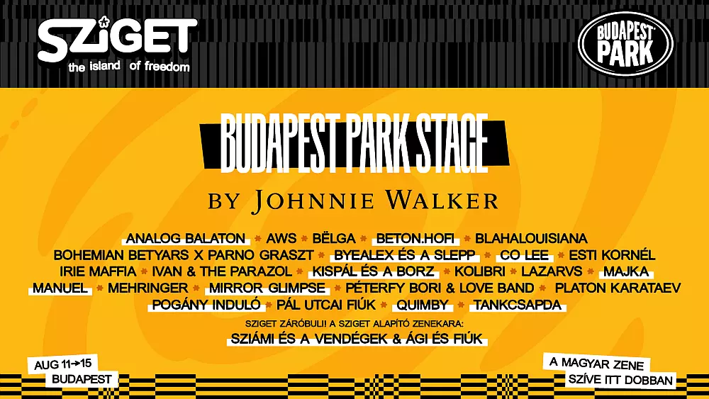 Sziget fesztival 2026 budapestpark 000